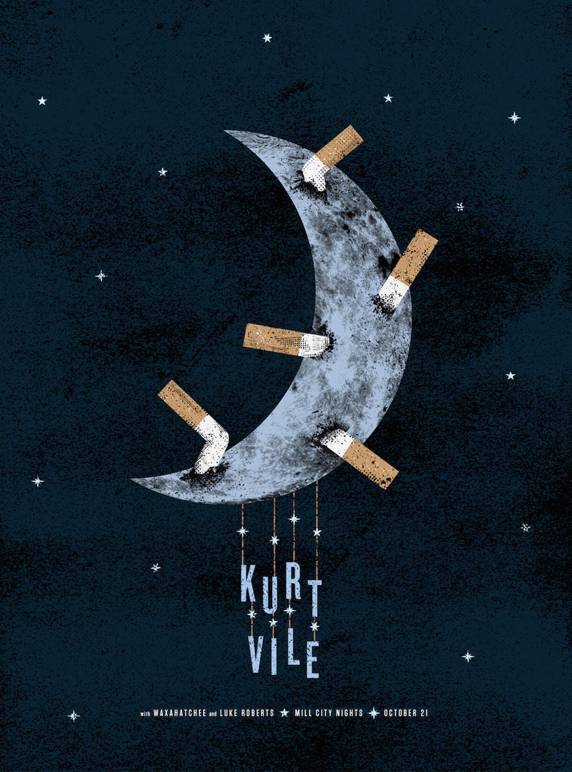 Kurt Vile gig poster