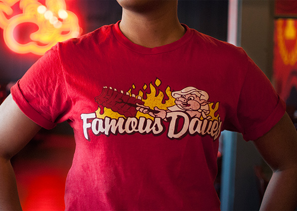 Famous Dave’s server shirts